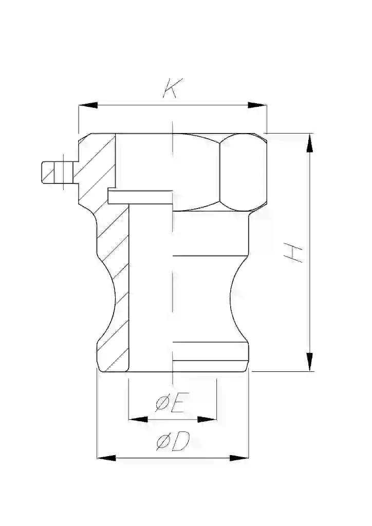 Adaptor Female Threaded with Thread Seal